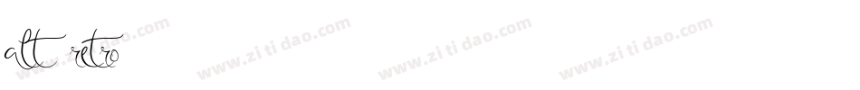 alt retro2字体转换